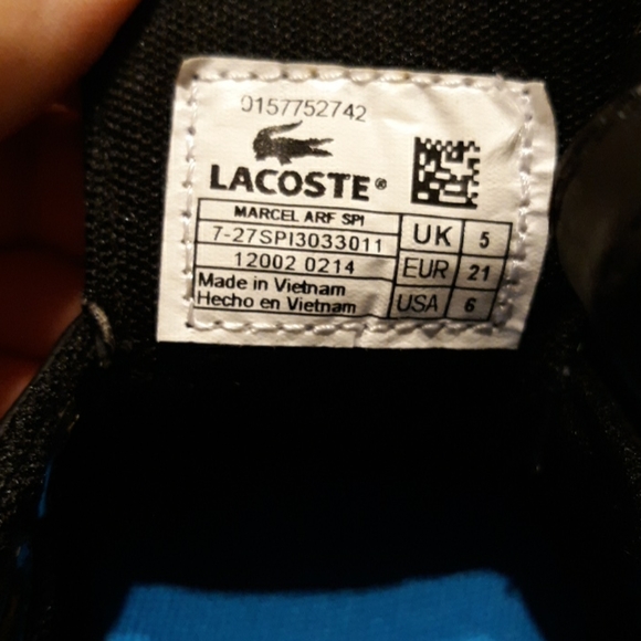 #590 Lacoste Toddler Boys Marcel LRC Fashion sneakers - Picture 6 of 8